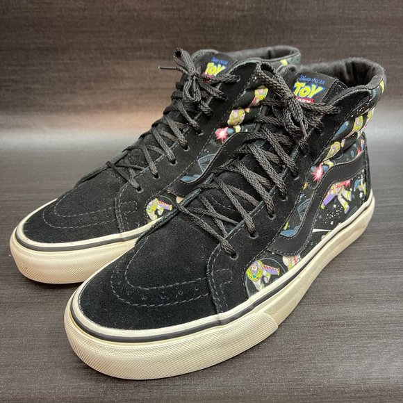 VANS x Toy Story Buzz Lightyear Sk8-Hi Disney Canvas Suede Women’s Size 7 Shoes - Picture 6 of 12